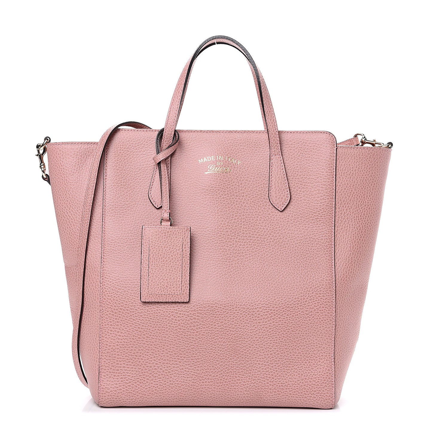 Dollar Calfskin Medium Swing Top Handle Bag Soft Pink