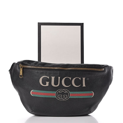 Gucci Grained Calfskin Logo Belt Bag Black 13 of 13