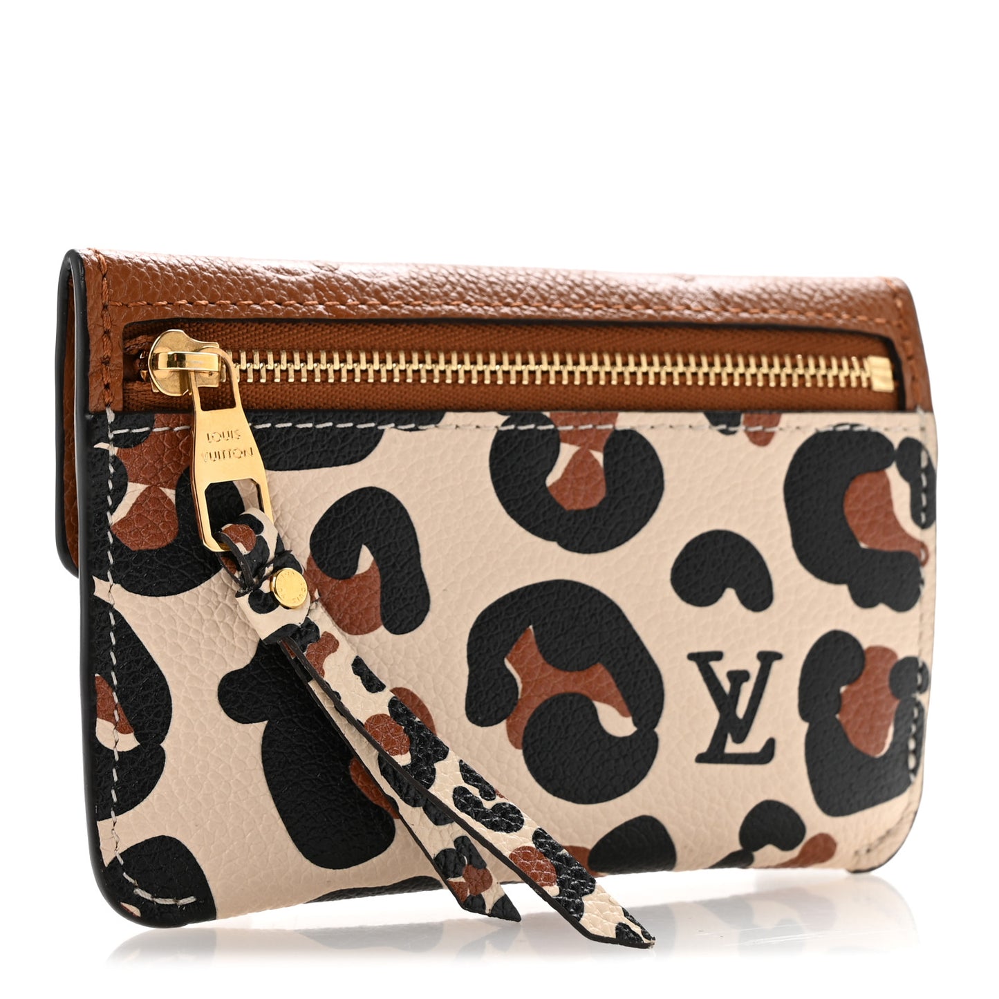 Empreinte Monogram Giant Wild At Heart Key Pouch Caramel
