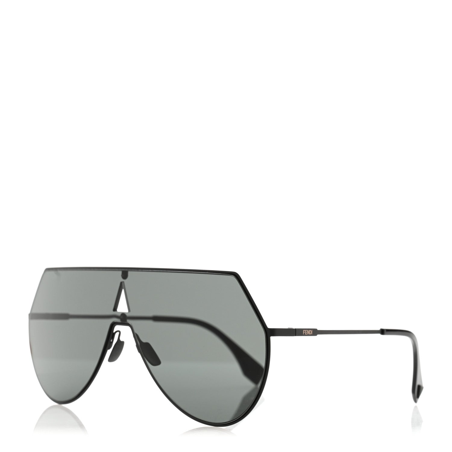 Fendi Metal Mirrored Eyeline Sunglasses FF 0193/S Black 1 of 8