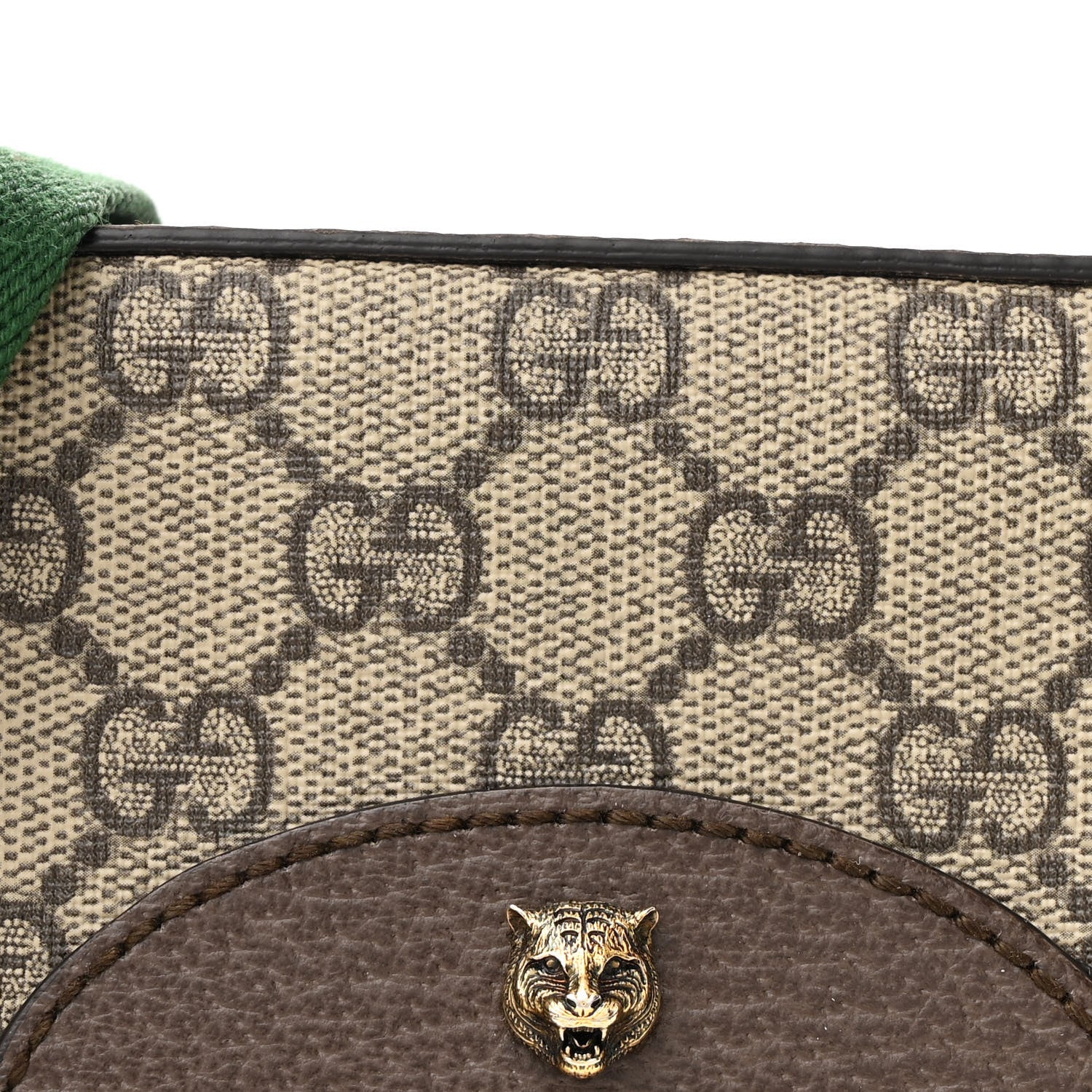 Gucci GG Supreme Monogram Web Neo Vintage Shoulder Bag Beige New Acero Crop 8 of 10