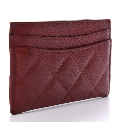 Chanel Caviar Quilted Card Holder Red 2 of 11