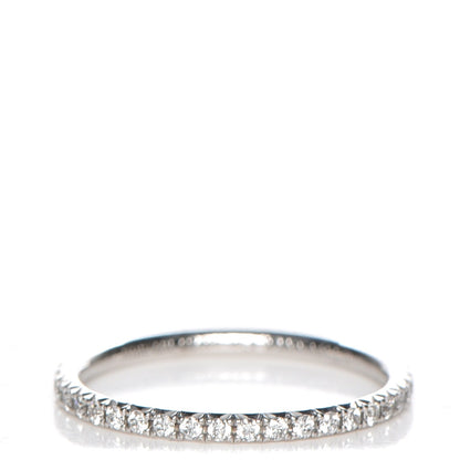 Tiffany 18K White Gold Diamond Metro Ring 48 4.5 1 of 6