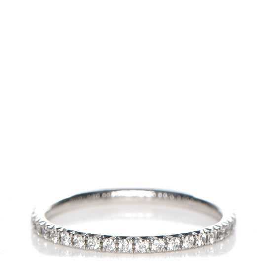 18K White Gold Diamond Metro Ring 48 4.5