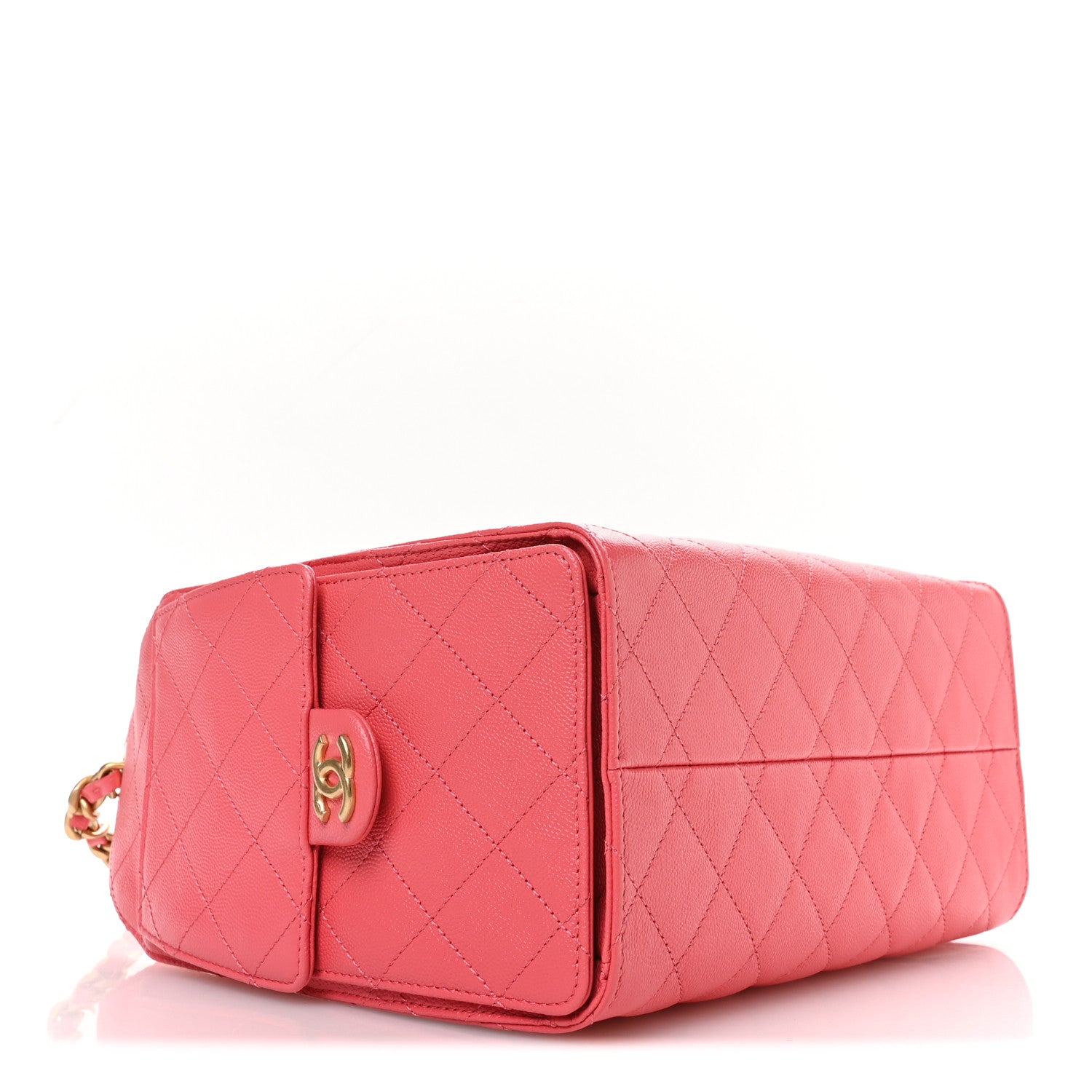 Chanel Caviar Quilted Small Chanel 25 Handbag Coral 4 of 11