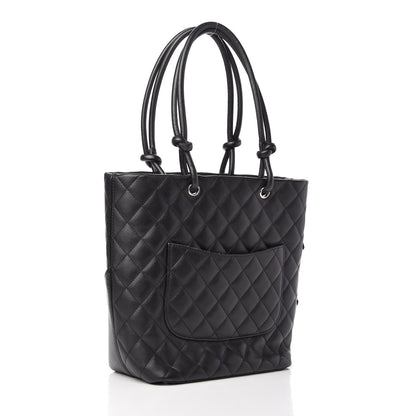 Chanel Calfskin Quilted Medium Cambon Tote Black 3 of 10