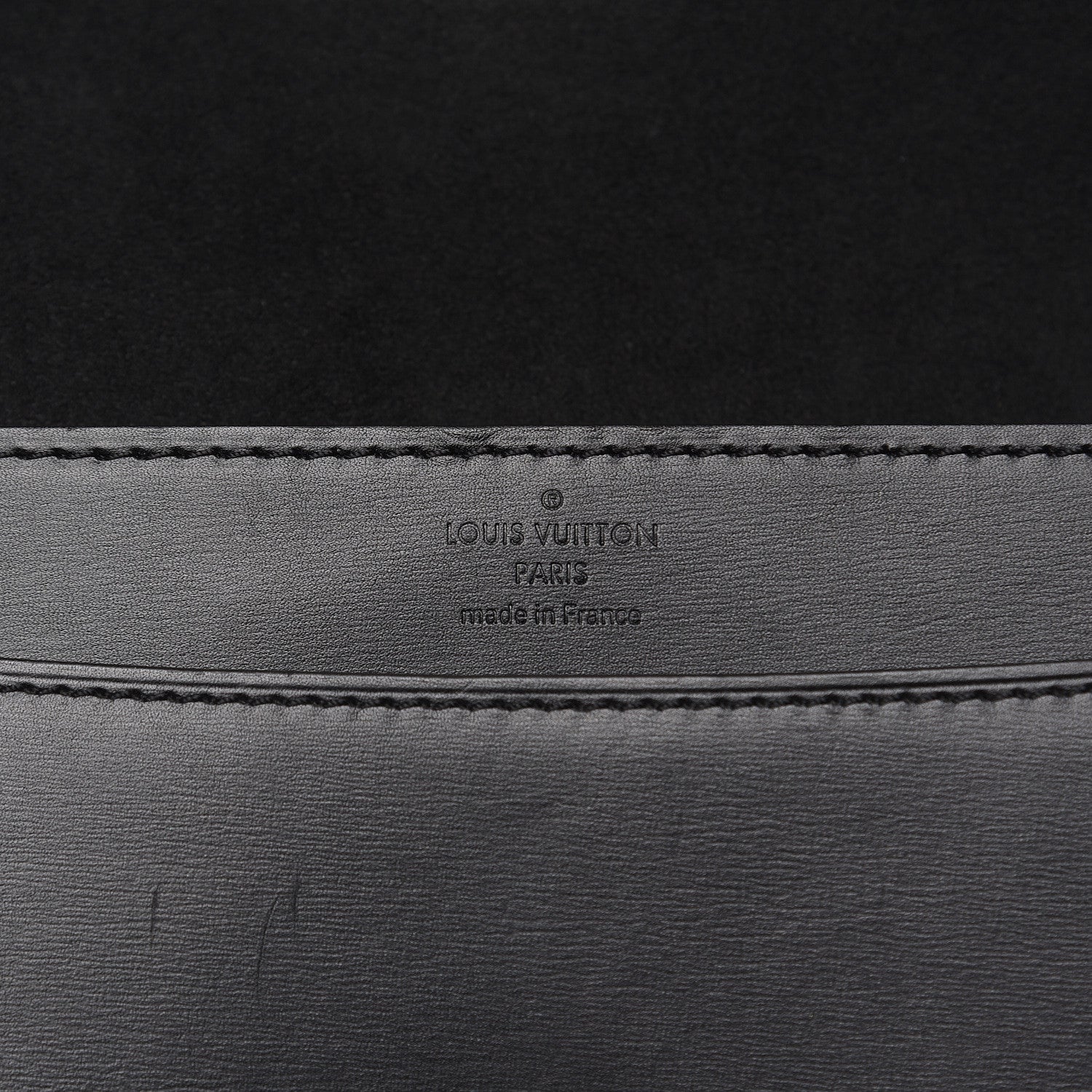 Louis Vuitton Calfskin Chain Louise GM Black 6 of 12