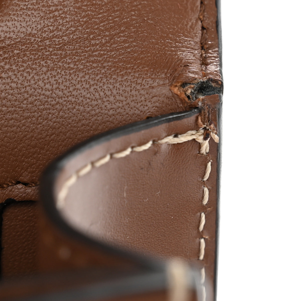 Burberry Canvas Calfskin Mini TB Bag Natural 10 of 11