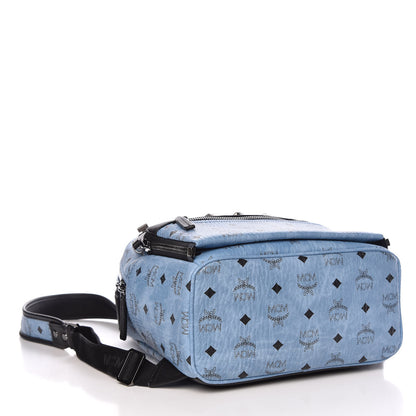 MCM Visetos Studded Small Dual Stark Backpack Munich Blue 5 of 13