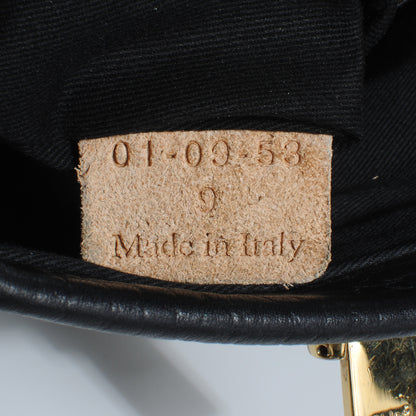 Chloe Grained Calfskin Sally Shoulder Clutch Bag Black 8 of 9