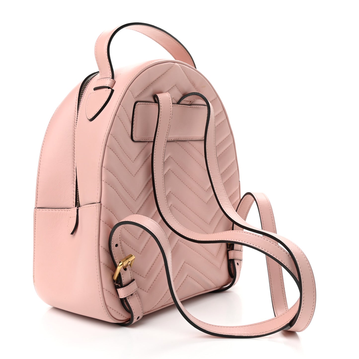 Calfskin Matelasse GG Marmont Dome Backpack Perfect Pink