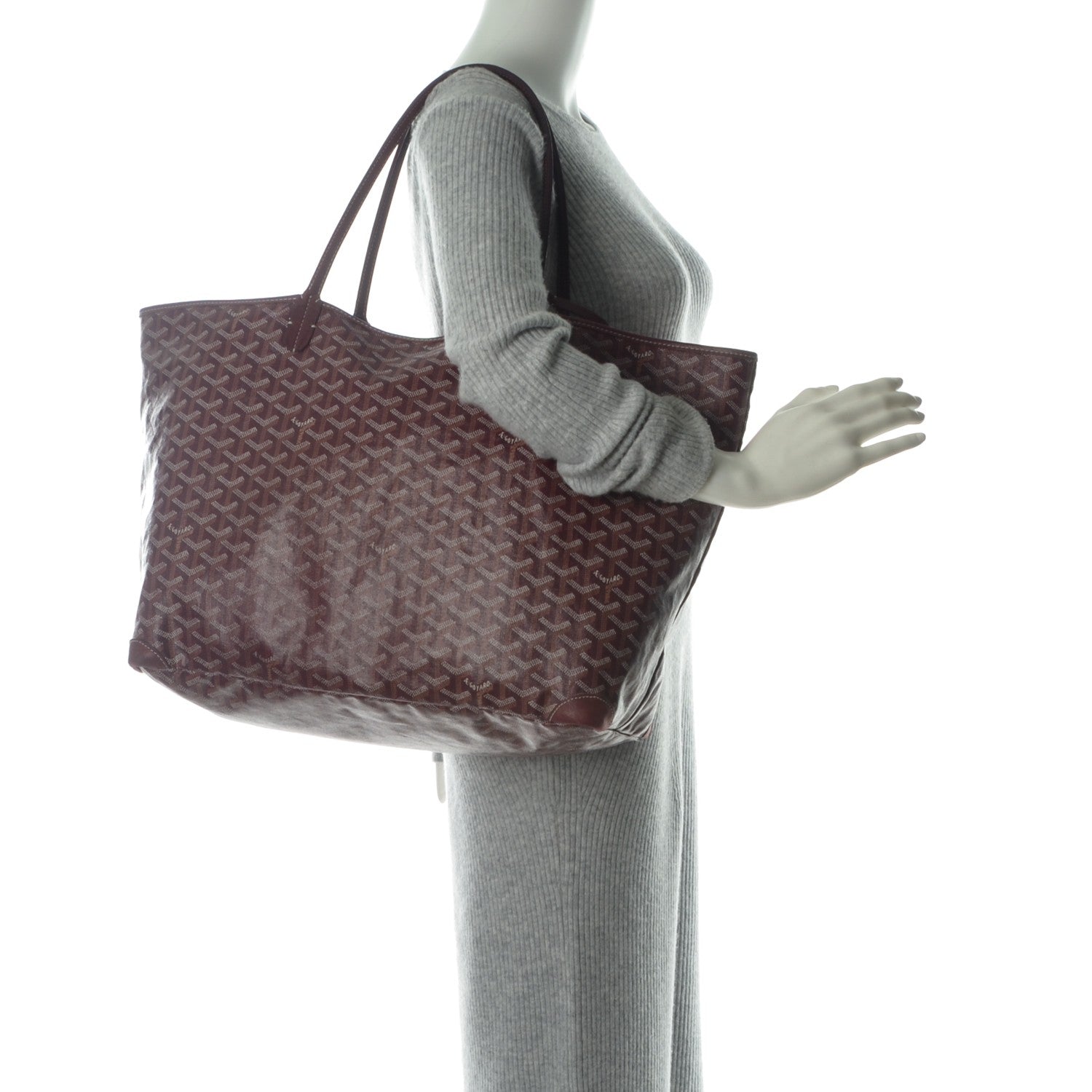 Goyard Goyardine Saint Louis GM Burgundy 2 of 11