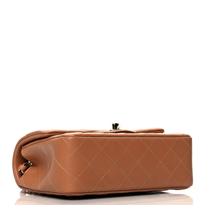 Chanel Lambskin Quilted Mini Rectangular Flap Brown 3 of 10