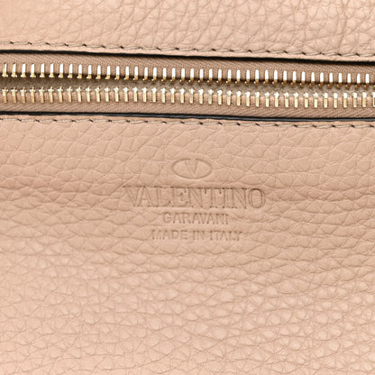 Valentino Garavani Pebbled Calfskin Medium Rockstud Tote Poudre 6 of 15