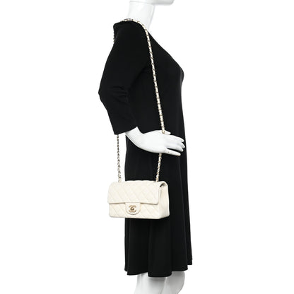 Chanel Lambskin Quilted Mini Rectangular Flap White 2 of 10