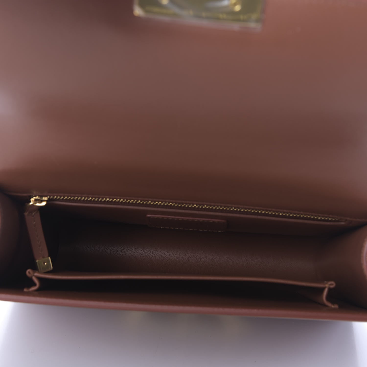 Christian Dior Calfskin 30 Montaigne Flap Bag Dark Tan 6 of 9