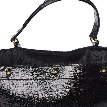 Saint Laurent Pony Hair Patent Medium Muse Two Black 13 of 15