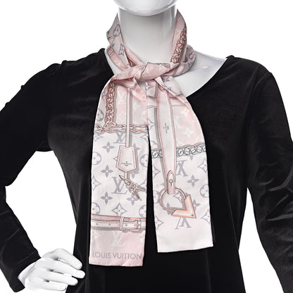 Louis Vuitton Silk Monogram Confidential Bandeau Light Pink 2 of 4