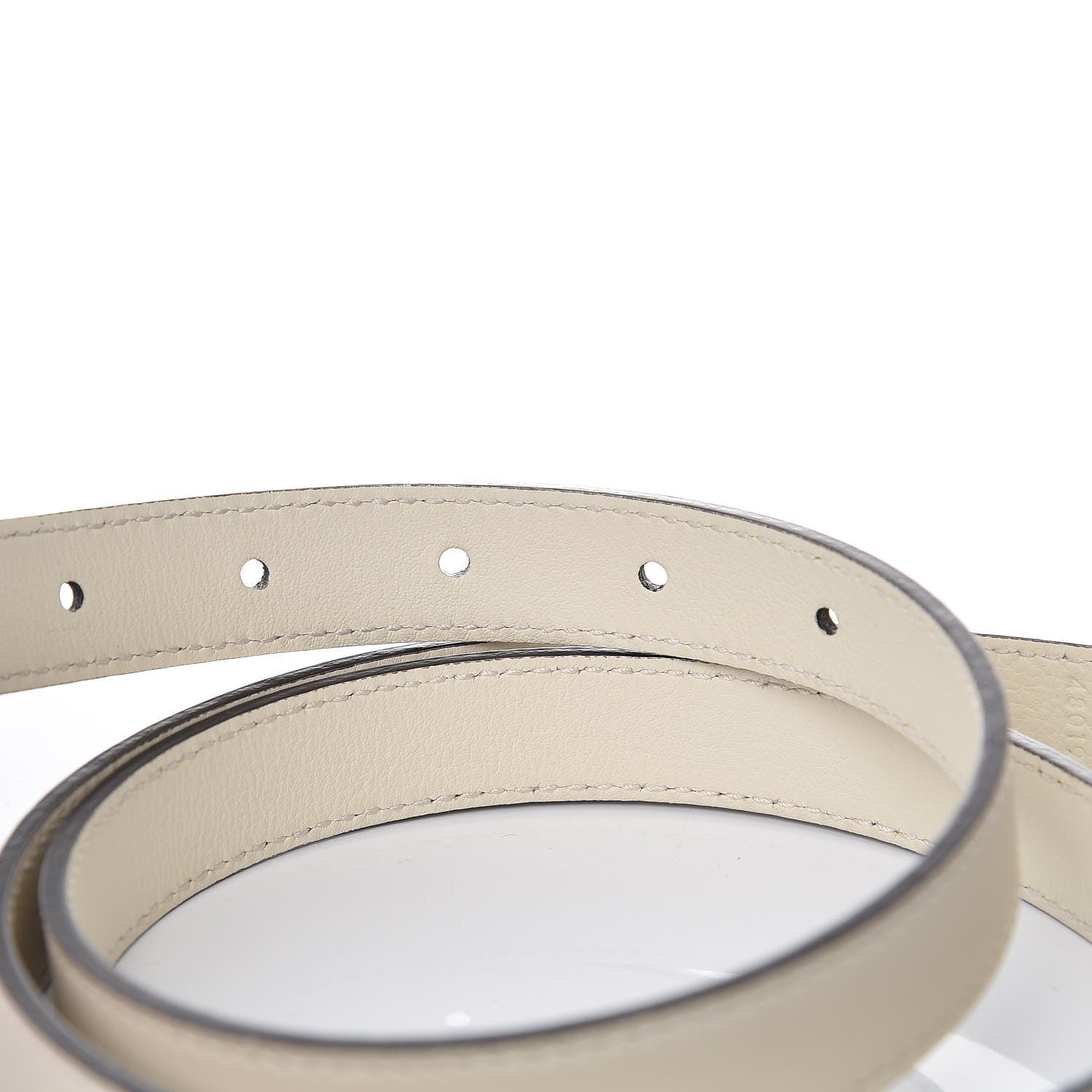 Gucci Calfskin Double G 20mm Belt 90 36 Mystic White 5 of 7