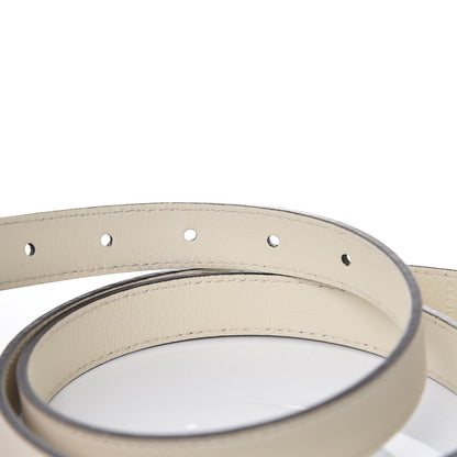 Gucci Calfskin Double G 20mm Belt 90 36 Mystic White 5 of 7
