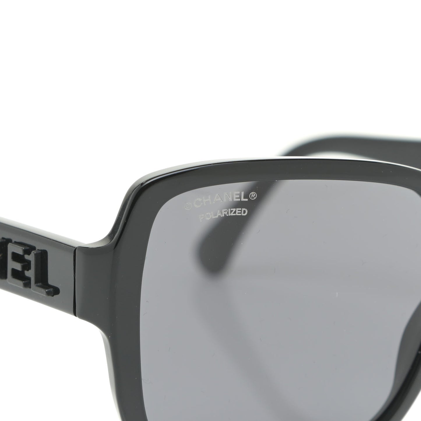 Acetate Polarized Square Sunglasses 5408 Black