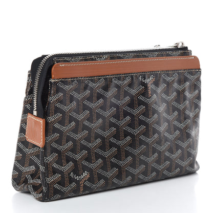 Goyard Goyardine Miroir Toiletry Bag PM Black Gold 3 of 10