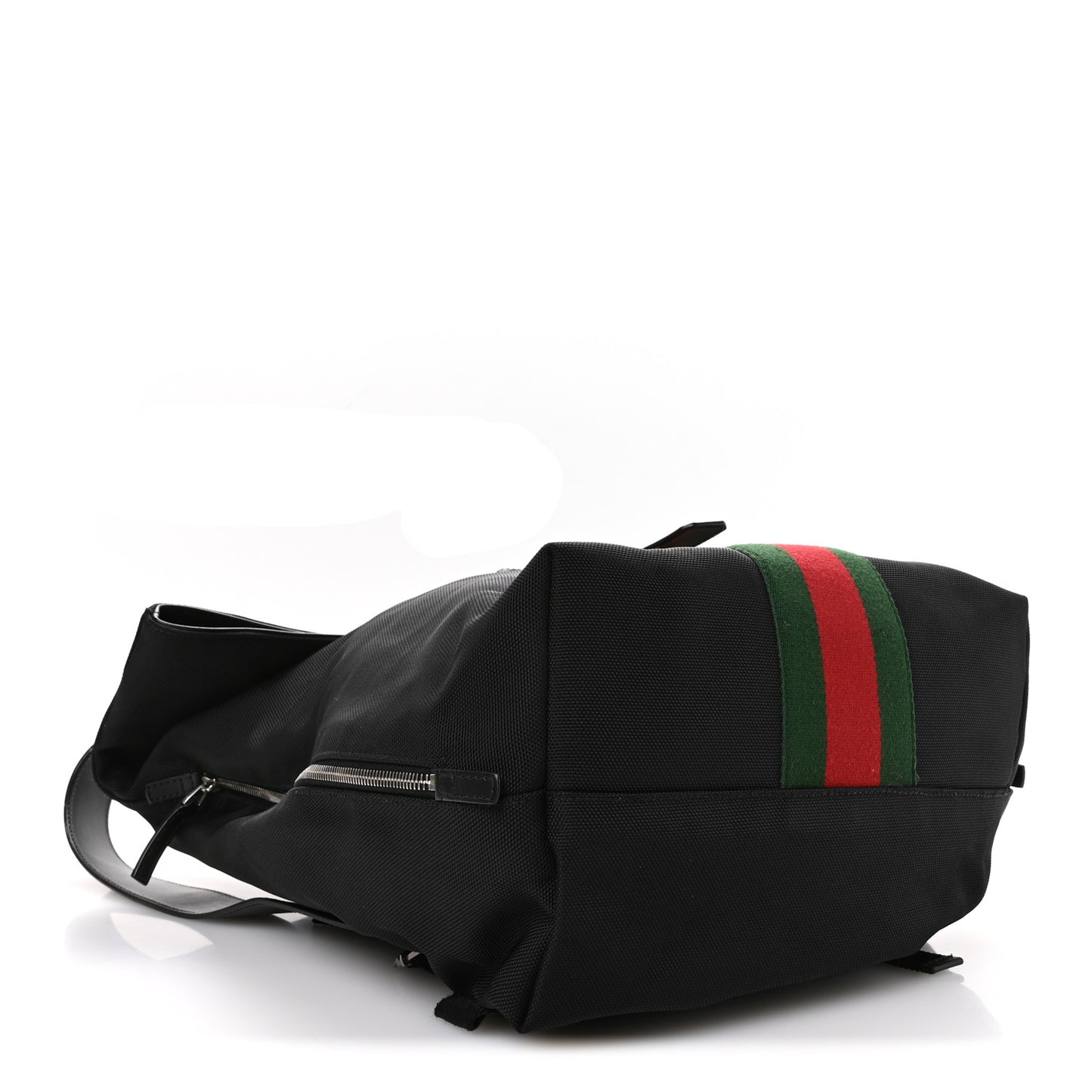 Techno Canvas Web Single Buckle Backpack Black