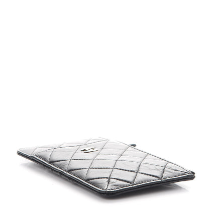 Chanel Lambskin Quilted Classic Flat Wallet Pouch Black 4 of 7