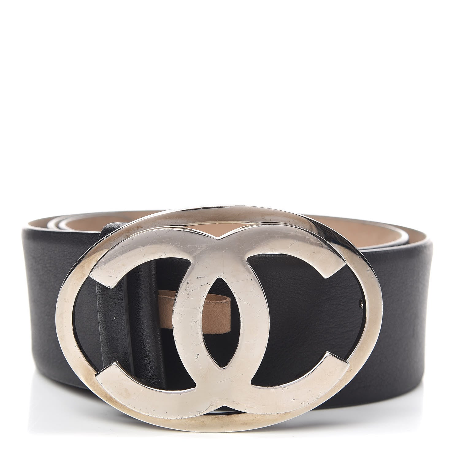 Chanel Calfskin CC Belt 80 32 Black 504428 – FASHIONPHILE