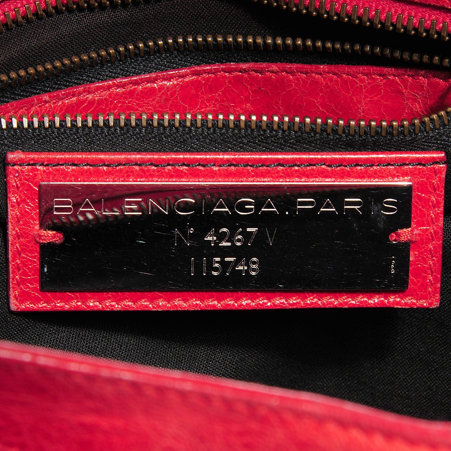 Balenciaga Chevre Classic Hardware City Rouge Vermillon 10 of 14