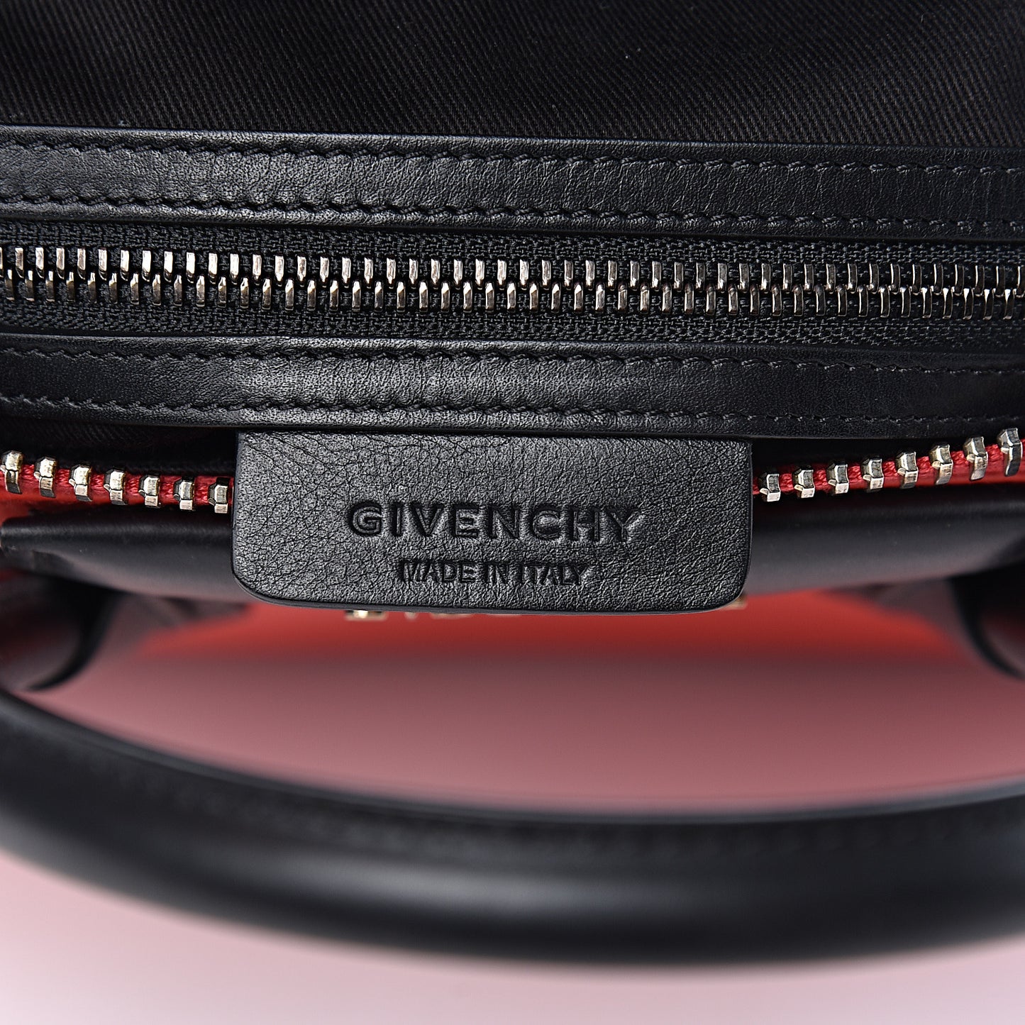 Smooth Calfskin Small Bi-Color Antigona Red Black
