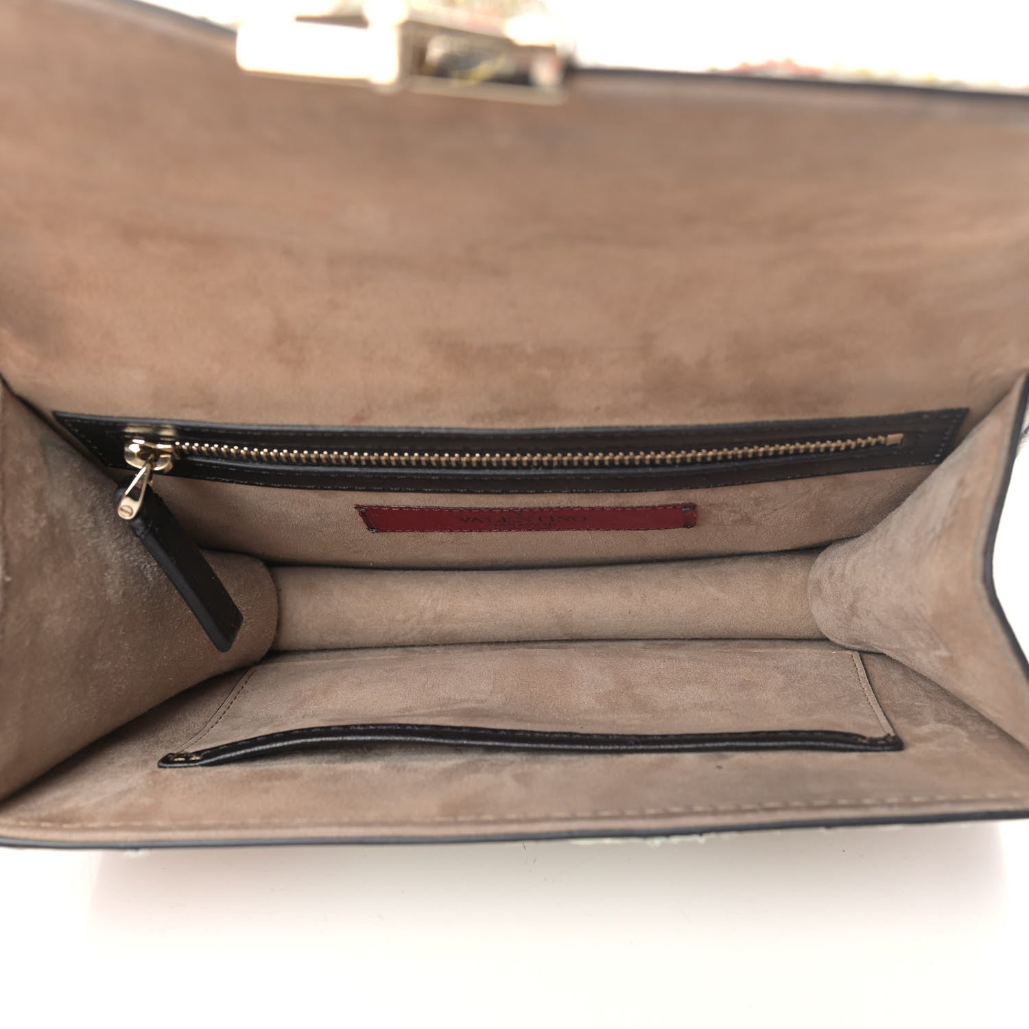 Valentino Garavani Vitello Japanese Bird Embroidered Small Glam Lock Rockstud Flap Multicolor 4 of 6
