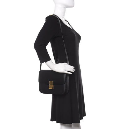 Celine Box Calfskin Medium Classic Box Flap Bag Black 2 of 10