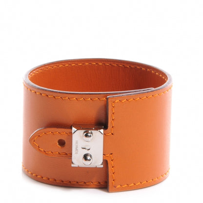 Hermes Chamonix Vegas Lock Wide Cuff Potiron Orange 1 of 6