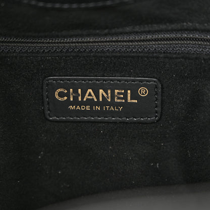 Chanel Caviar Deauville Drawstring Bucket Bag Black 6 of 10