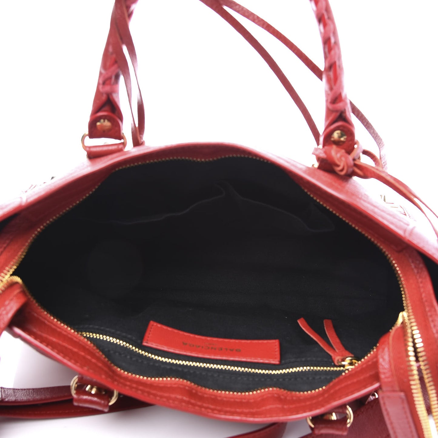 Chevre Gold Metallic Edge Hardware S City Rouge Groseille
