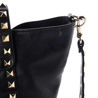 Valentino Garavani Vitello Rockstud Single Handle Flap Tote Black 14 of 14