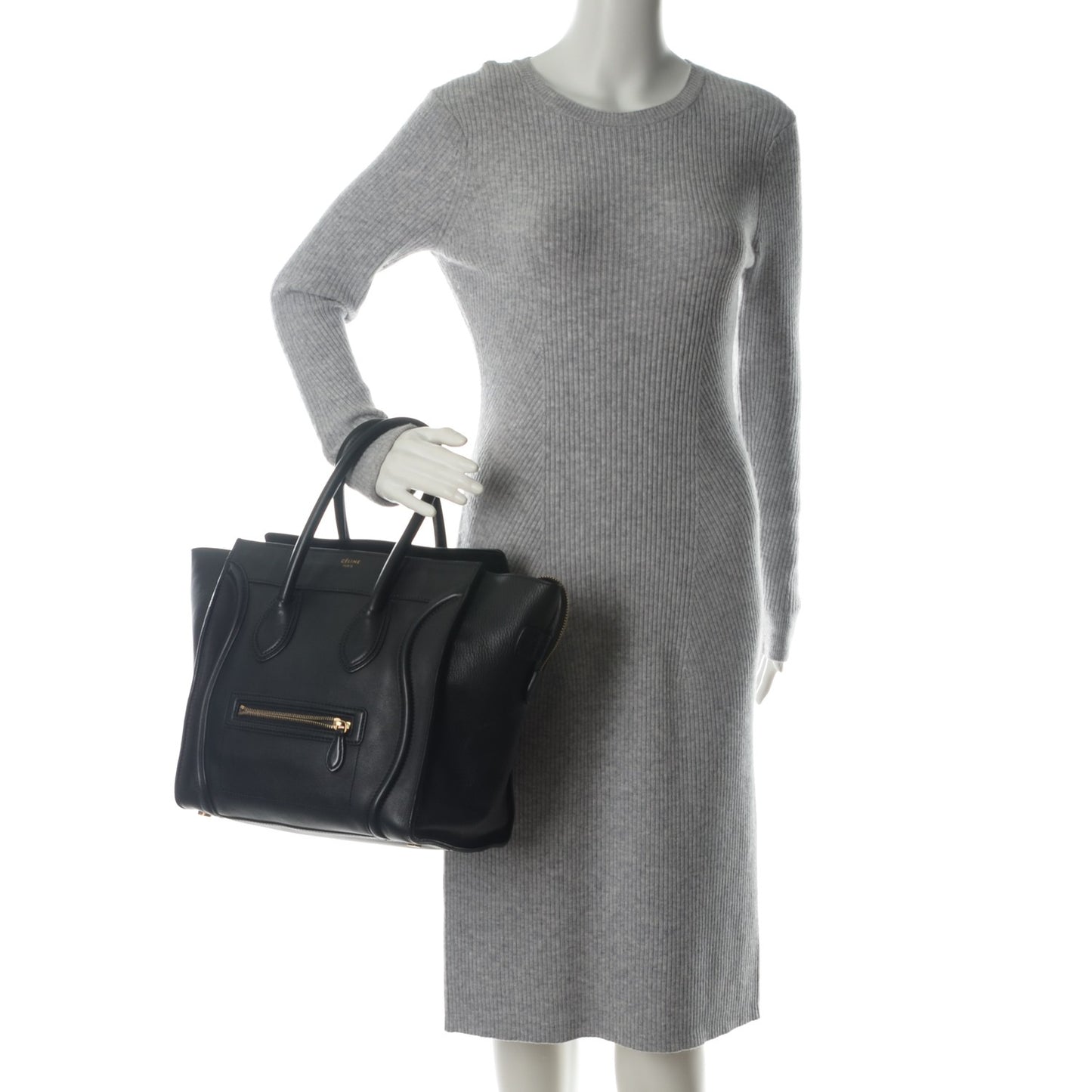 Smooth Calfskin Mini Luggage Black