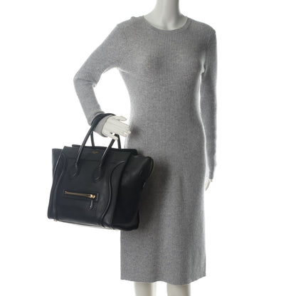 Celine Smooth Calfskin Mini Luggage Black 2 of 8