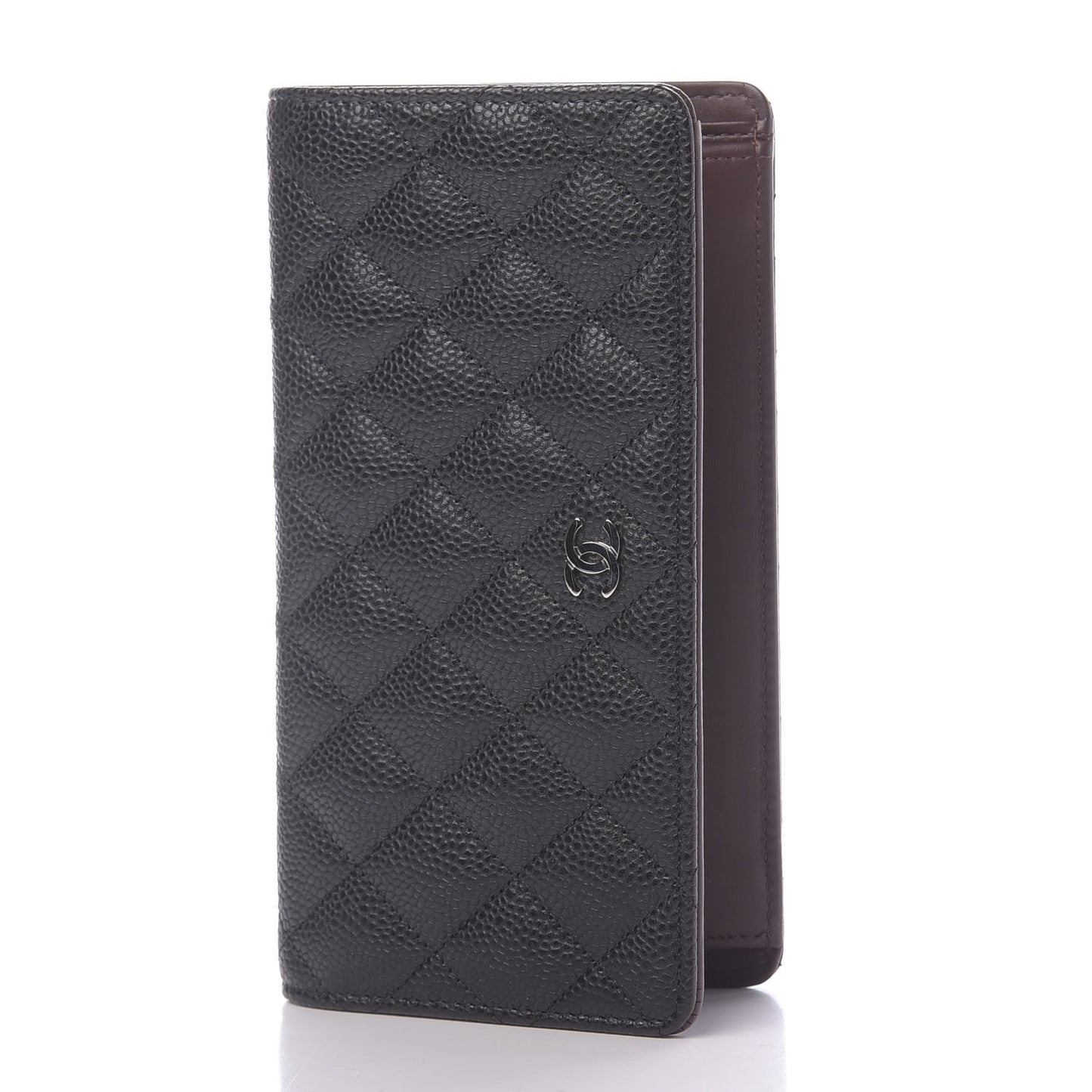 Caviar Quilted Yen Wallet Black