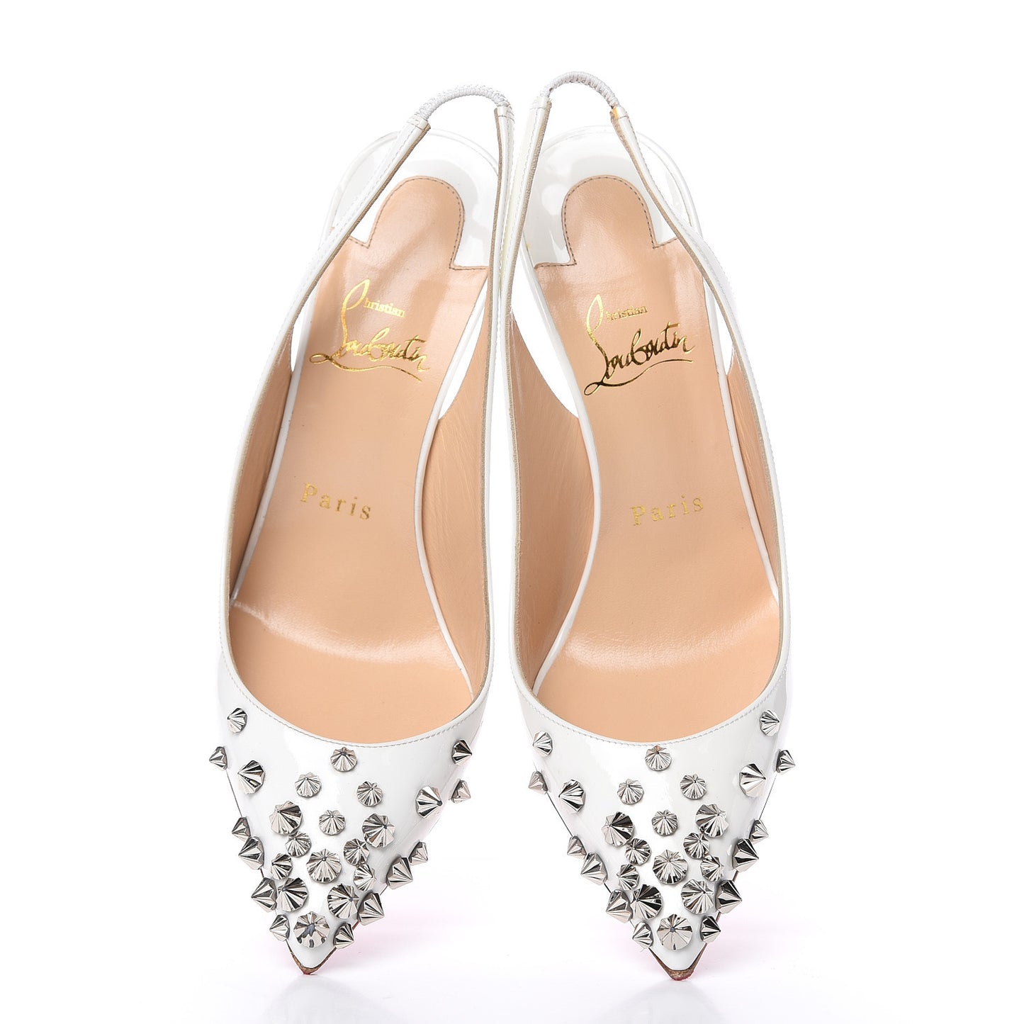 Patent Drama Sling 100 Pumps 36.5 Latte Silver