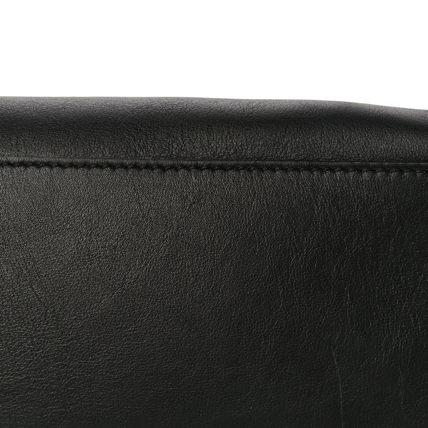 Vitello Rockstud Double Handle Tote Black