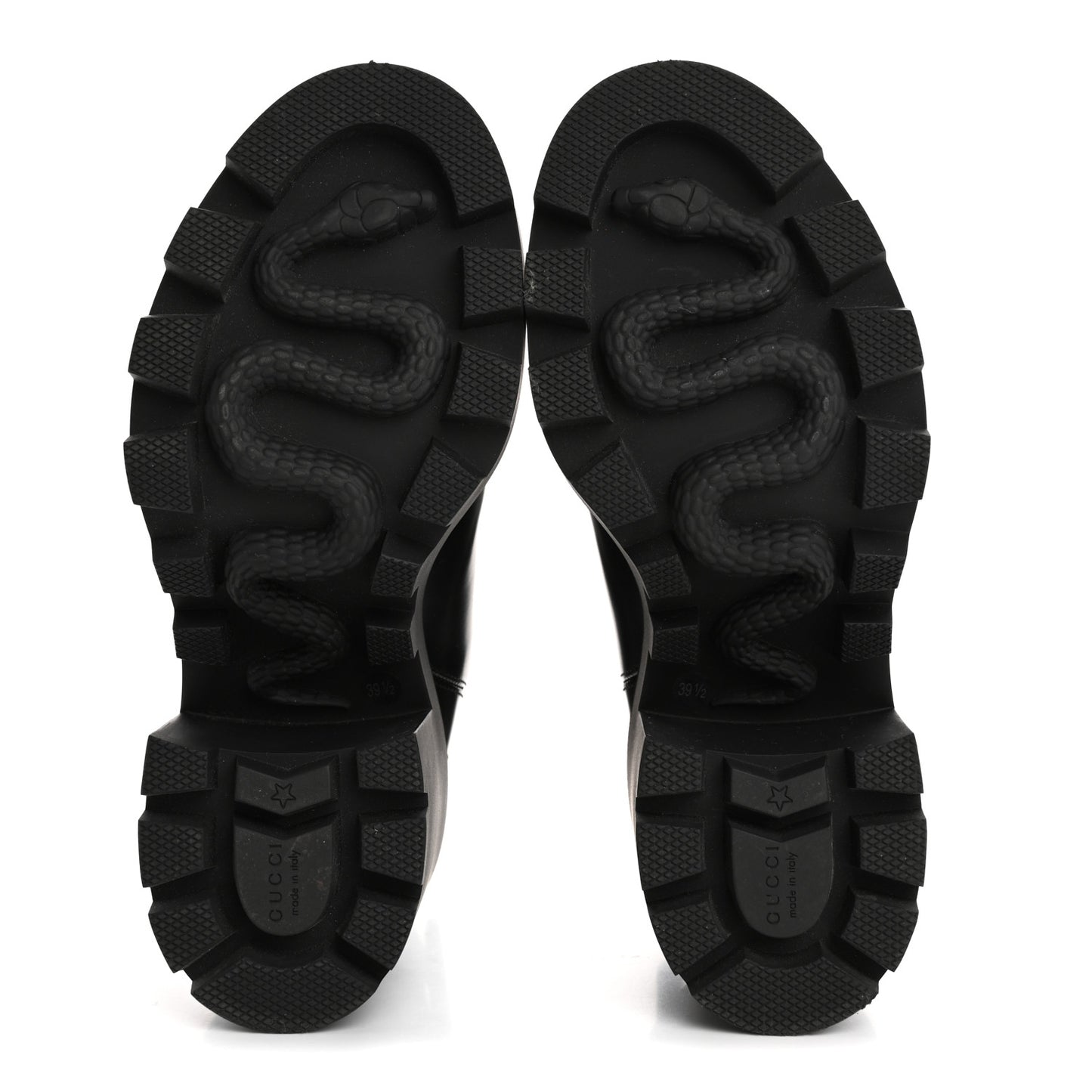 Magnum Calfskin Logo Ankle Boots 39.5 Black