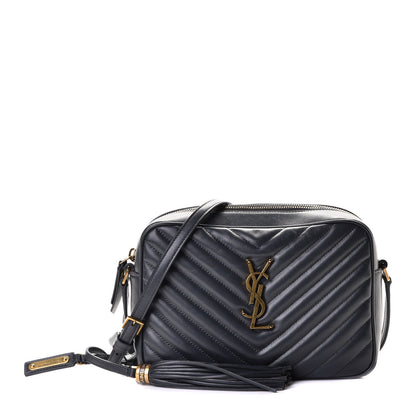 Saint Laurent Calfskin Matelasse Monogram Lou Camera Bag Dark Smog 1 of 5