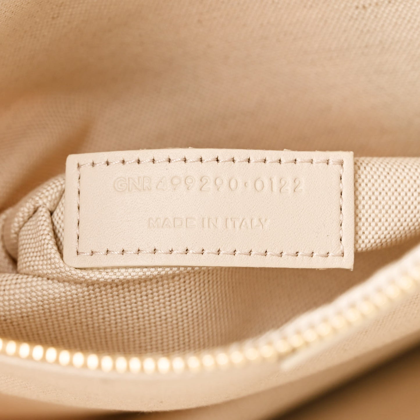 Cotton Linen Calfskin Striped Rive Gauche Tote Water Green