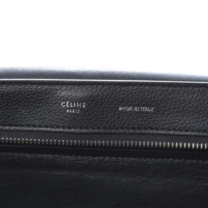 Celine Drummed Calfskin Suede Large Trapeze Black 6 of 14