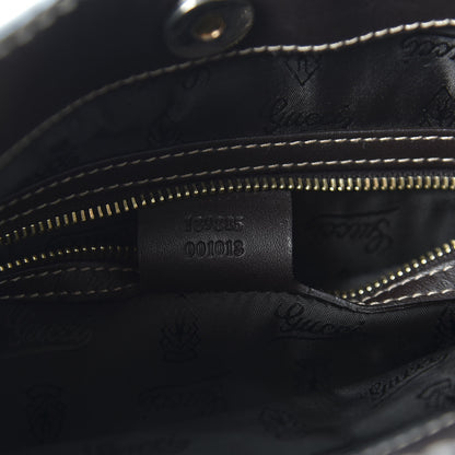 Gucci Calfskin Queen Bow Hobo Brown 9 of 10