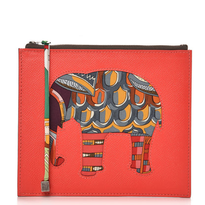 Hermes Epsom Swift Petit H Flat Case Rose Jaipur Turquoise 1 of 6