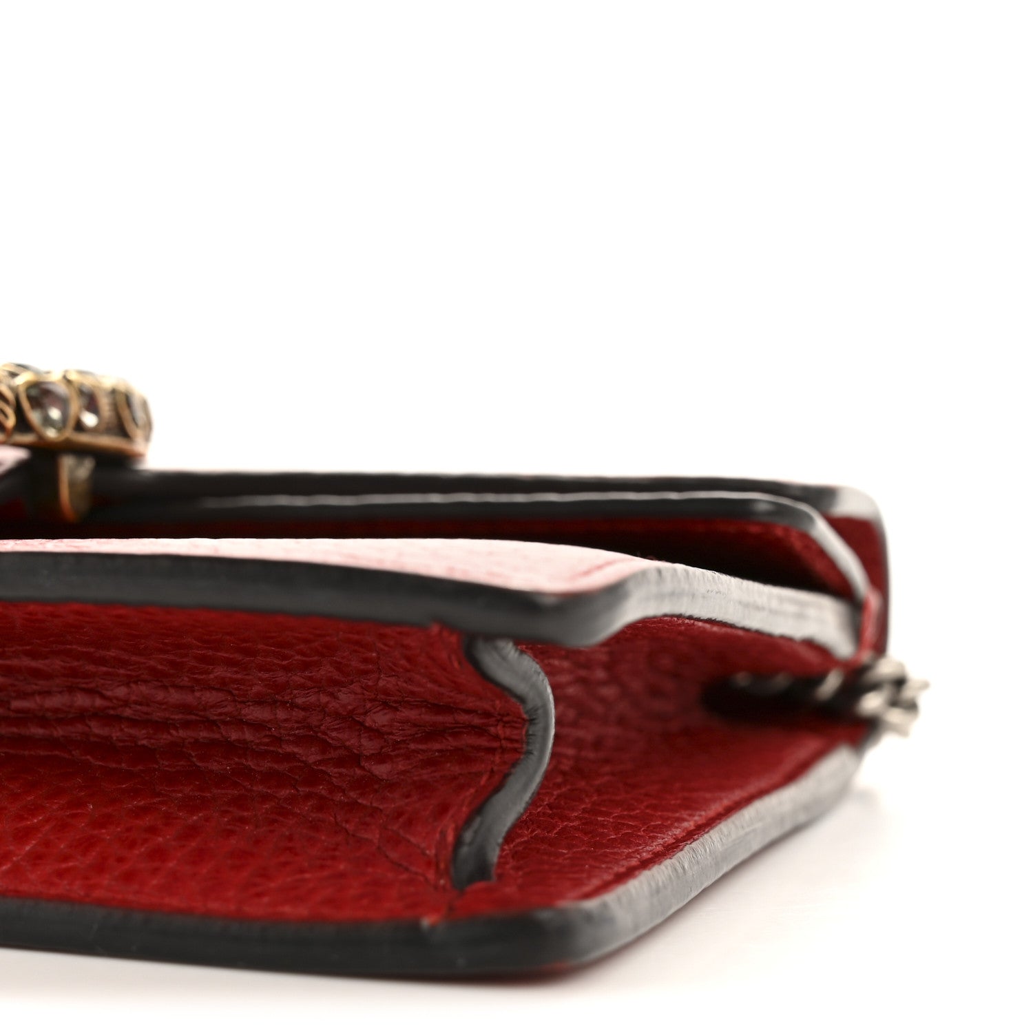 Gucci Calfskin Super Mini Dionysus Shoulder Bag Hibiscus Red