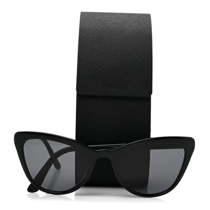Prada Acetate Cat Eye Sunglasses SPR 01V Black 7 of 7